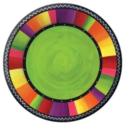 Sale Fiesta Stripes Wide-Rimmed Banquet Plate 11" (Pack Of 8) Tableware