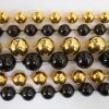 '- No Manufacturer - 48" Mix Metallic Black & Gold Mardi Gras Beads 1 '- No Manufacturer - 48" Mix Metallic Black & Gold Mardi Gras Beads