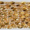 Mardi Gras Spot 48" Swirl Metallic Gold Mardi Gras Beads