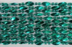 Mardi Gras Spot 48" Swirl Metallic Green Mardi Gras Beads