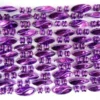 Plush Appeal, LLC 48" Swirl Metallic Purple Mardi Gras Beads