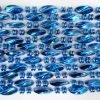 Mardi Gras Spot 48" Swirl Metallic Royal Blue Mardi Gras Beads