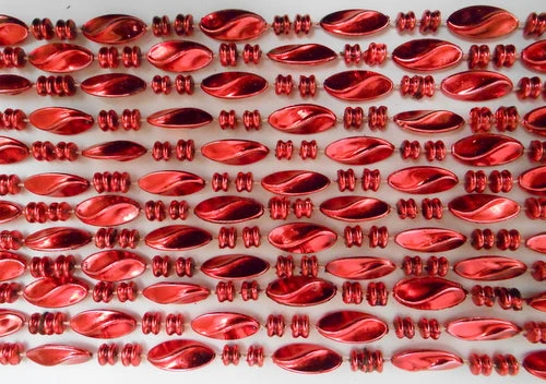Mardi Gras Spot 48" Swirl Metallic Red Mardi Gras Beads Mardi Gras Spot 48" Swirl Metallic Red Mardi Gras Beads