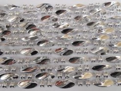 Mardi Gras Spot 48" Swirl Metallic Silver Mardi Gras Beads