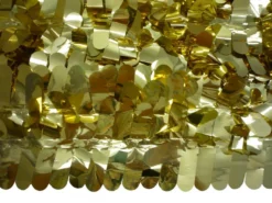 Mardi Gras Spot Finger Petal Paper Gold Metallic 30' X 3' (Roll) Party Supplies