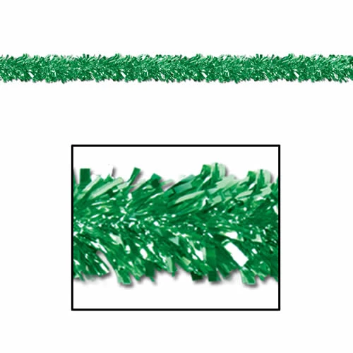 Mardi Gras Spot Green Fringe Gleam N Fest Festooning Garland - 6 Ply 15' X 4" (Each) Mardi Gras Spot Green Fringe Gleam N Fest Festooning Garland - 6 Ply 15' X 4" (Each)