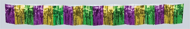 Plush Appeal, LLC Party Supplies Diamond Metallic Purple, Green And Gold Fringe 12" X 12' (Each) 3 Plush Appeal, LLC Party Supplies Diamond Metallic Purple, Green And Gold Fringe 12" X 12' (Each)