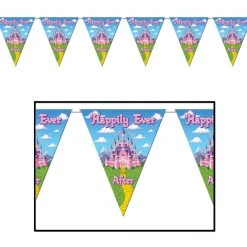 Sale Party Supplies Princess Pennant Banner 11" X 12' (Each)