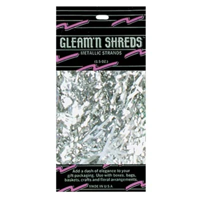 Plush Appeal, LLC Silver Gleam N Shreds Metallic Strands 1.5oz (Pack) Party Supplies 3 Plush Appeal, LLC Silver Gleam N Shreds Metallic Strands 1.5oz (Pack) Party Supplies
