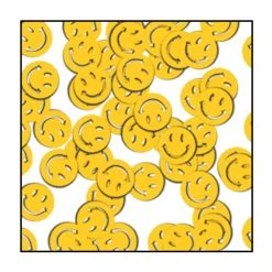 Sale Yellow Smiley Face Fanci-Fetti 1oz (Pack) Party Supplies
