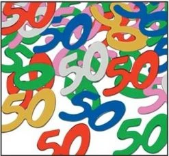 Plush Appeal, LLC Party Supplies Silhouettes Fanci-Fetti "50" .5oz (Pack)