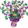 Plush Appeal, LLC Party Supplies Mardi Gras Gleam N Burst Centerpiece 15" (Each)