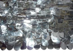 Mardi Gras Spot Finger Petal Paper Silver Metallic 30' X 3' (Roll)