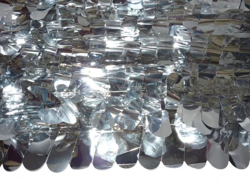 Mardi Gras Spot Finger Petal Paper Silver Metallic 30' X 3' (Roll) 3 Mardi Gras Spot Finger Petal Paper Silver Metallic 30' X 3' (Roll)