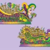 Plush Appeal, LLC Party Supplies Mardi Gras Float Props 65" And 67" (Pack) 1 Plush Appeal, LLC Party Supplies Mardi Gras Float Props 65" And 67" (Pack)