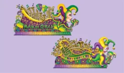 Plush Appeal, LLC Party Supplies Mardi Gras Float Props 65" And 67" (Pack)