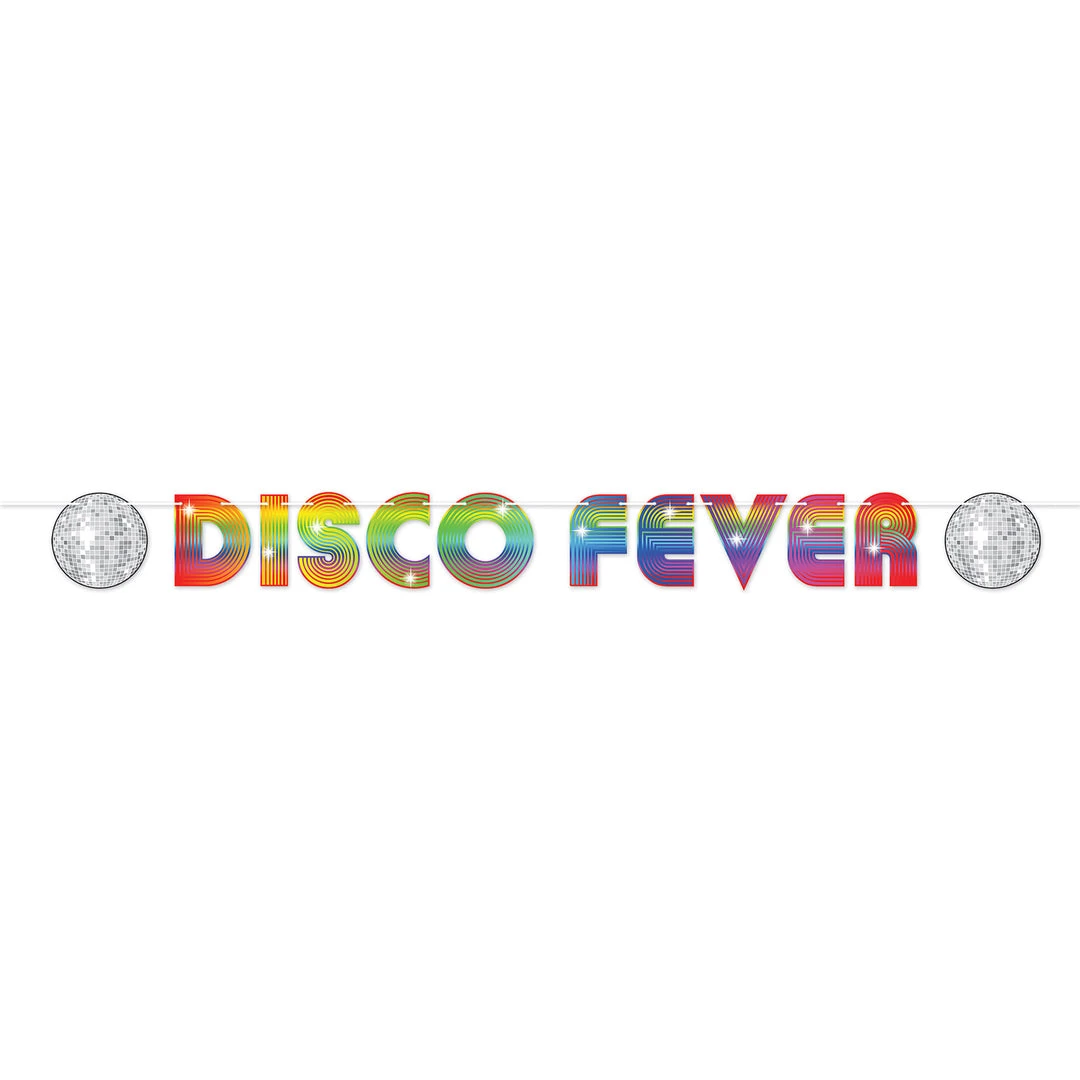 Sale 70's Disco Fever Banner 6" X 7' (Each) Party Supplies 3 Sale 70's Disco Fever Banner 6" X 7' (Each) Party Supplies