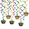 Mardi Gras Spot Mardi Gras Whirl Hanging Decoration 17.5" To 31.5" (Each) Party Supplies 2 Mardi Gras Spot Mardi Gras Whirl Hanging Decoration 17.5" To 31.5" (Each) Party Supplies