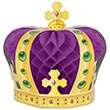 - No Manufacturer - Mardi Gras Crown Centerpiece 8" (Each)