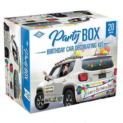 - No Manufacturer - Birthday Car Decorating Kit (Party Box Of 20 Pieces) Party Supplies 3 - No Manufacturer - Birthday Car Decorating Kit (Party Box Of 20 Pieces) Party Supplies