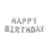 - No Manufacturer - Happy Birthday Silver Balloon Streamer (Each) 1 - No Manufacturer - Happy Birthday Silver Balloon Streamer (Each)