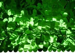 Mardi Gras Spot Party Supplies Finger Petal Paper Green Metallic 30' X 3' (Roll)