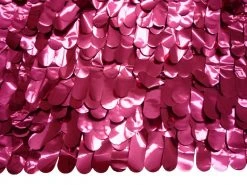 Mardi Gras Spot Finger Petal Paper Cerise Metallic 30' X 3' (Roll)