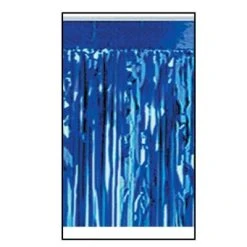 Mardi Gras Spot 15" X 10' Metallic Blue Frings (Pack)