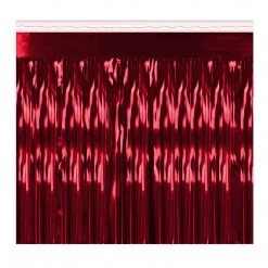 Plush Appeal, LLC Red Metallic Fringe 1 Ply 15" X 10' (Pack)