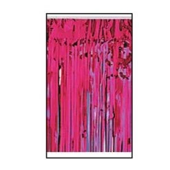 Mardi Gras Spot Petal Paper 15" X 10' Metallic Hot Pink Fringe (Pack)