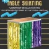 Mardi Gras Spot 30" X 14" Metallic Table Skirting (Each) 2 Mardi Gras Spot 30" X 14" Metallic Table Skirting (Each)