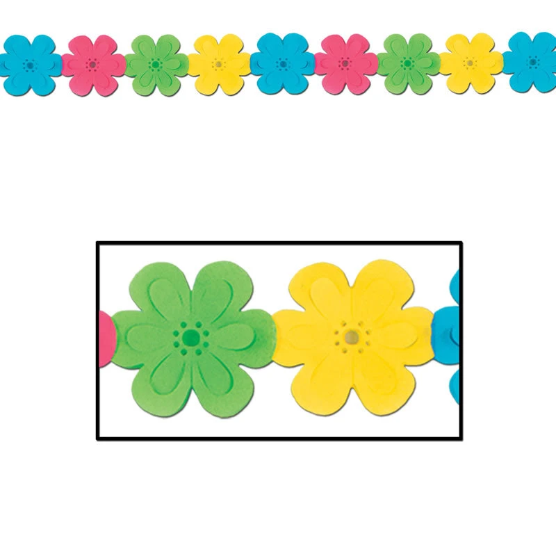 Plush Appeal, LLC Flower Garland 12' X 7" (Each) 3 Plush Appeal, LLC Flower Garland 12' X 7" (Each)