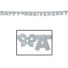 Sale Silver Foil Happy Anniversary Streamer 4.25" X 6' (Each) 1 Sale Silver Foil Happy Anniversary Streamer 4.25" X 6' (Each)