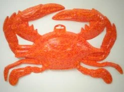 Mardi Gras Spot Plastic Crab 13" X 19" (Each)