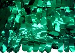 Mardi Gras Spot Finger Petal Paper Metallic Teal Metallic 30' X 3' (Roll)