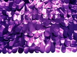 Mardi Gras Spot Finger Petal Paper Purple Metallic 30' X 3' (Roll) Party Supplies