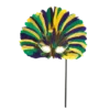 Mardi Gras Spot Costume Mask With Stick (Each)