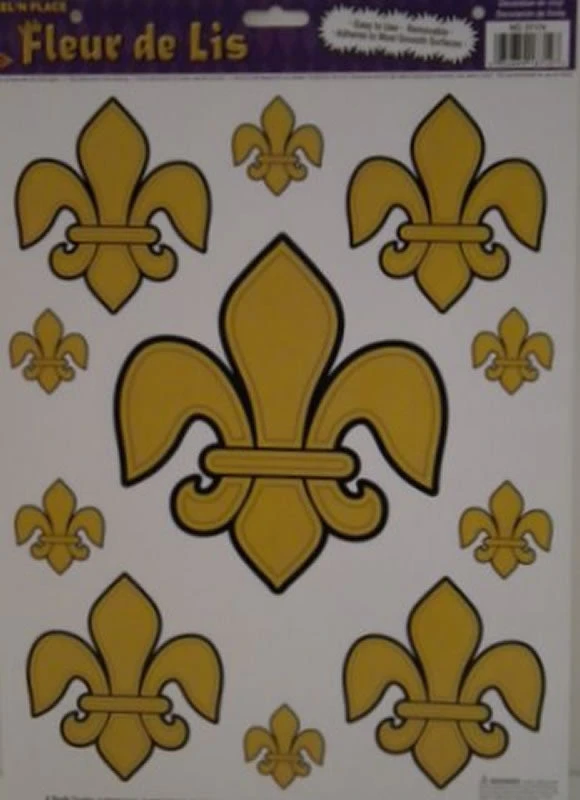 Sale Fleur De Lis Peel N Place Sticker (Each) Party Supplies 3 Sale Fleur De Lis Peel N Place Sticker (Each) Party Supplies