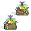 Mardi Gras Spot Mardi Gras Float Centerpiece 12.75" Different Design Front And Back (Each)