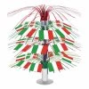 Plush Appeal, LLC Tableware Italian Flag Cascade Centerpiece 18" (Each)