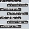 Plush Appeal, LLC Party Supplies New Orleans Street Signs 4" X 24" (Pack Of 4)