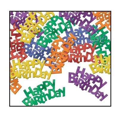 Plush Appeal, LLC Party Supplies Jumbo Fanci-Fetti - Happy Birthday 2.5" X 5" (Pack) Plush Appeal, LLC Party Supplies Jumbo Fanci-Fetti - Happy Birthday 2.5" X 5" (Pack)