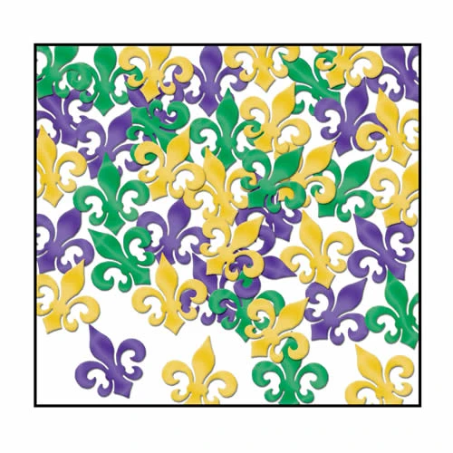 Plush Appeal, LLC Party Supplies Purple, Green And Gold Fleur De Lis Fanci-Fetti 1oz (Pack) 3 Plush Appeal, LLC Party Supplies Purple, Green And Gold Fleur De Lis Fanci-Fetti 1oz (Pack)