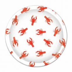 Plush Appeal, LLC Crawfish Paper Plate 9" (Pack Of 8) Party Supplies