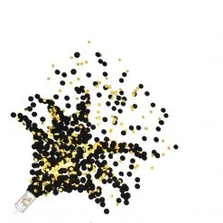 Plush Appeal, LLC Black And Gold Push Up Confetti Poppers (Pack Of 8)