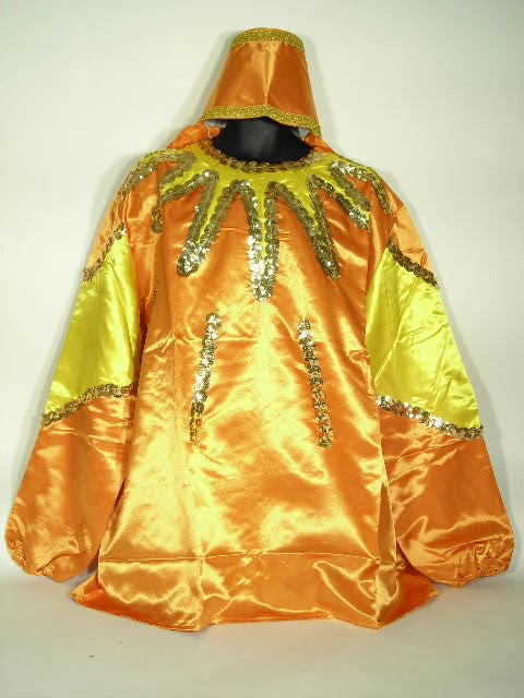 Mardi Gras Spot #5 - Orange Costume With Yellow Trim (Each) 11 Mardi Gras Spot #5 - Orange Costume With Yellow Trim (Each)