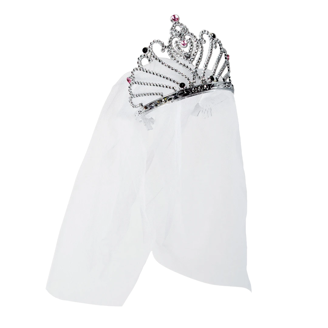 Plush Appeal, LLC Plastic Bride To Be Tiara With Veil (Each) Plush Appeal, LLC Plastic Bride To Be Tiara With Veil (Each)