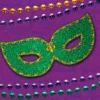 Mardi Gras Spot Tableware Rue Bourbon 2-Ply Beverage Napkins (Pack Of 18)