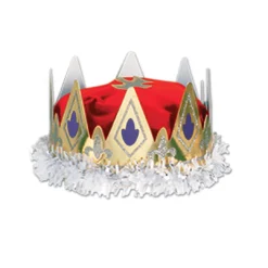 Plush Appeal, LLC Party Supplies Red Royal Queen's Crown (Each)