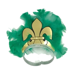Mardi Gras Spot Fleur De Lis Tiara (Purple Or Green) (EACH) Headbands